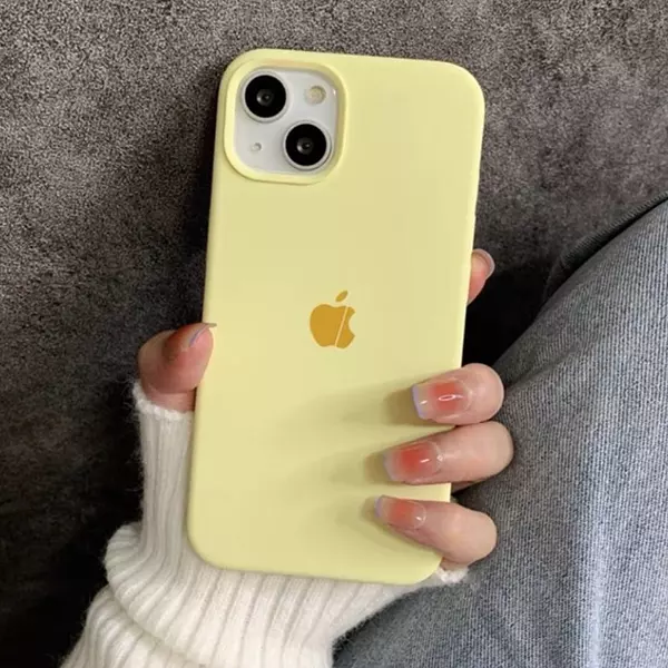 Silicon Case Amarillo Iphone14pro+