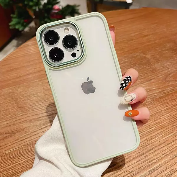 Case De Lujo Borde Verde Iphone14 Pro