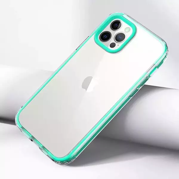 Case Antishok 360 Borde Verde Iphone13pro+