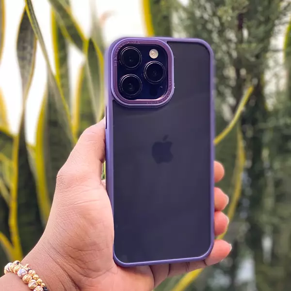 Case De Lujo Borde Purple Iphone14