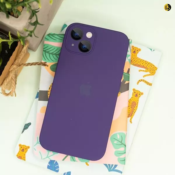 Silicon Case Morado Protector Cámaras Iphone13pro+