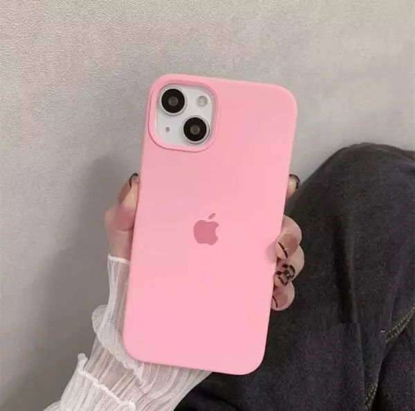 Silicon Case Rosado Iphone13pro+