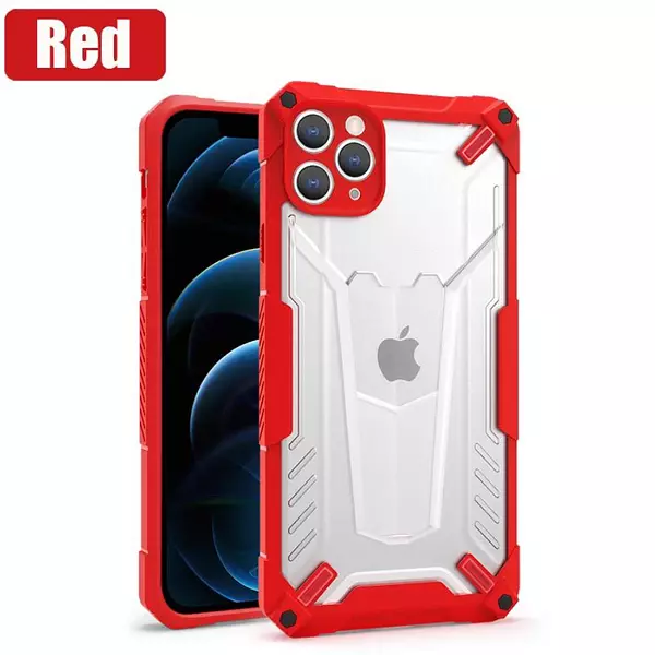 Case Antishok Borde Rojo Iphone12pro+