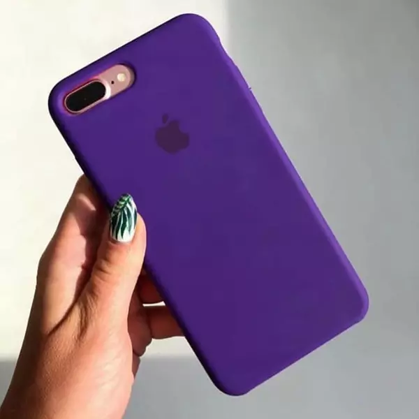 Silicon Case Cerrado Morado Iphone12pro+