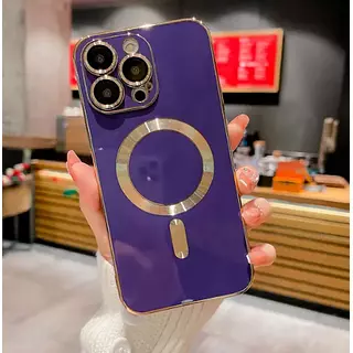 Case Magsafe Morado Protector Cámaras Iphone11pro