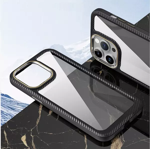 Case Borde Negro Iphone15pro+