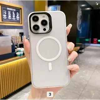 Case Magsafe Blanco Mate Iphone15pro+