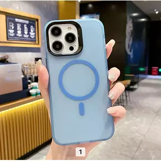 Case Magsafe Azul Mate Iphone14