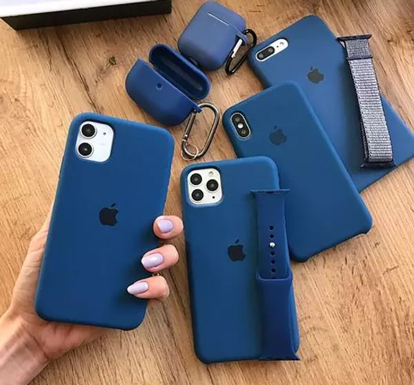 Silicon Case Azul Iphone11