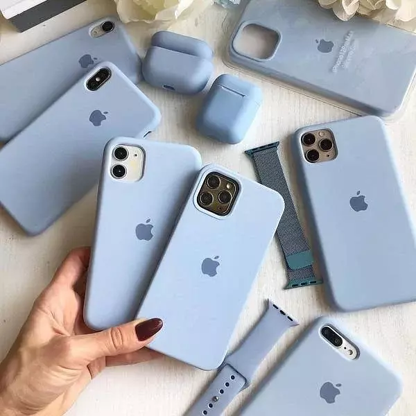 Silicon Case Azul Iphone15pro+