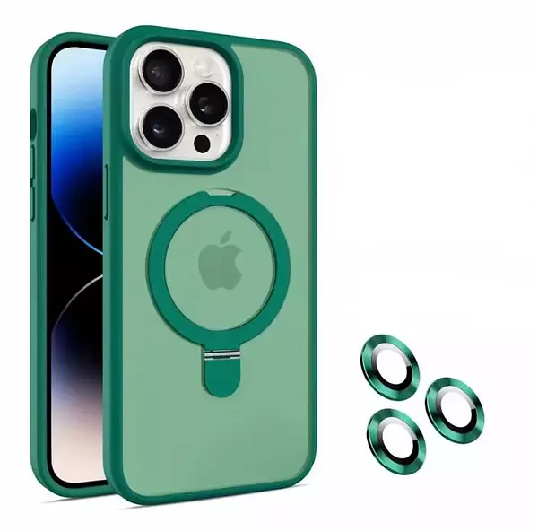 Case Magsafe Verde Mate Soporte Iphone13