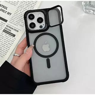 Case Magsafe Mate Borde Negro Protec. Camara Iphone14