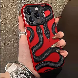 Case Rojo Culebra Iphone12pro+