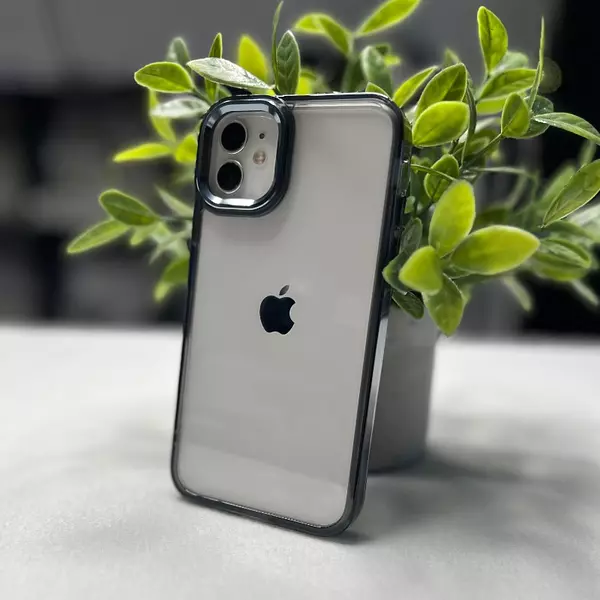 Case Transparente Borde Negro Iphone11