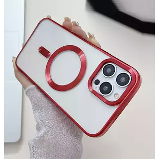 Case Magsafe Borde Rojo Iphone15pro+