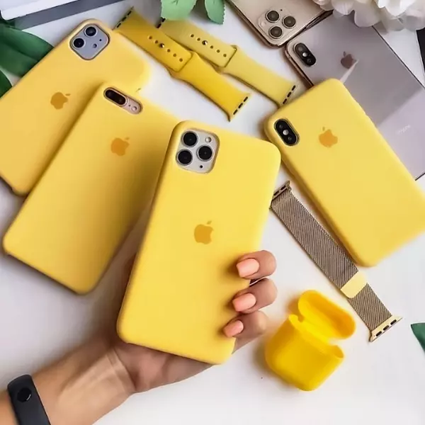 Silicon Case Amarillo Iphone15