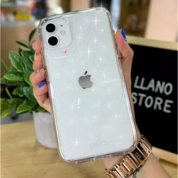 Case Transparente Escarcha Iphone12pro