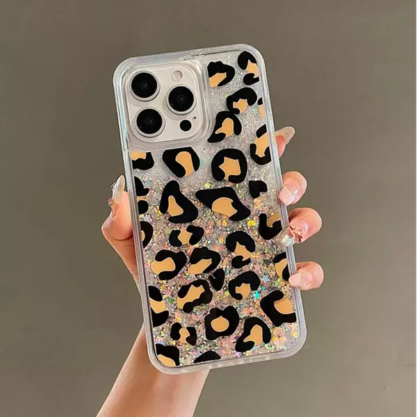 Case Escarcha Diseño Animal Print Iphone 15