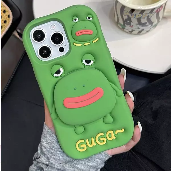 Case Diseño Sapito Con Soporte Para Iphone 13 Pro