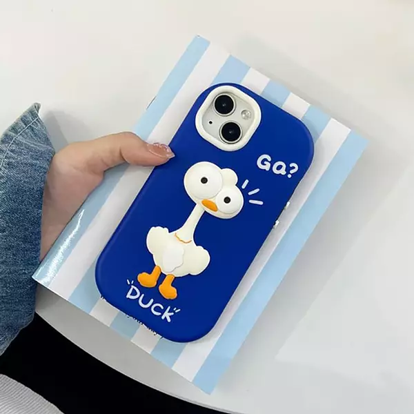 Case Diseño Animado Duck 3d Iphone 15