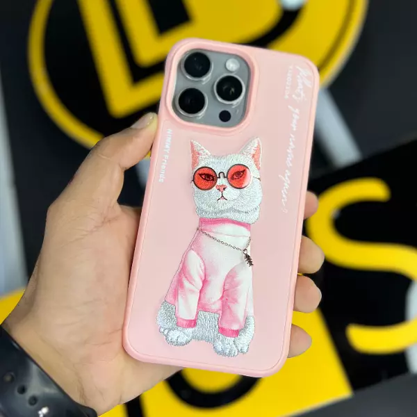 Case Nimmy Original Diseño Cat Rosado Iphone 13 Pro+