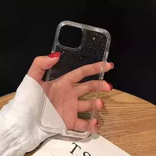 Case Escarchado Transparente Antichoque Iphone 12 Pro+