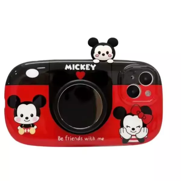 Case Mickey Espejo 3d Protector De Camaras Iphone 12 Pro+