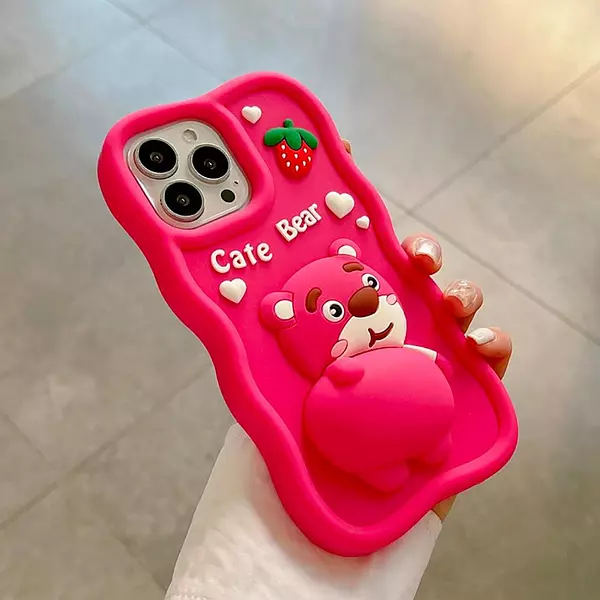 Case Diseño Animado Cate Bear Iphone 14