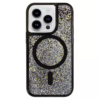Case Diseño Escarcha Magsafe Negro Iphone 13pro