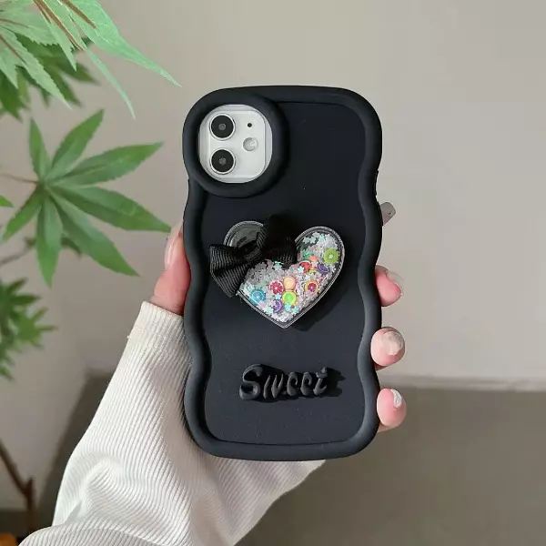 Case Silicon Sweet 3d Color Negro Iphone 11