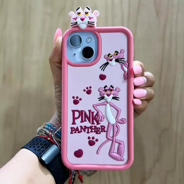 Case Diseño Animado Pink Iphone 12pro