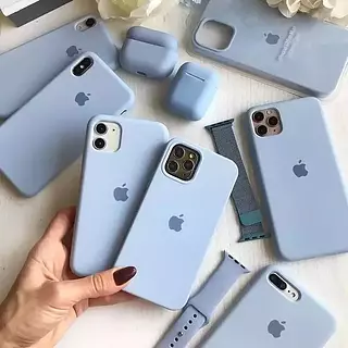 Silicon Case Azul Claro Iphone 11