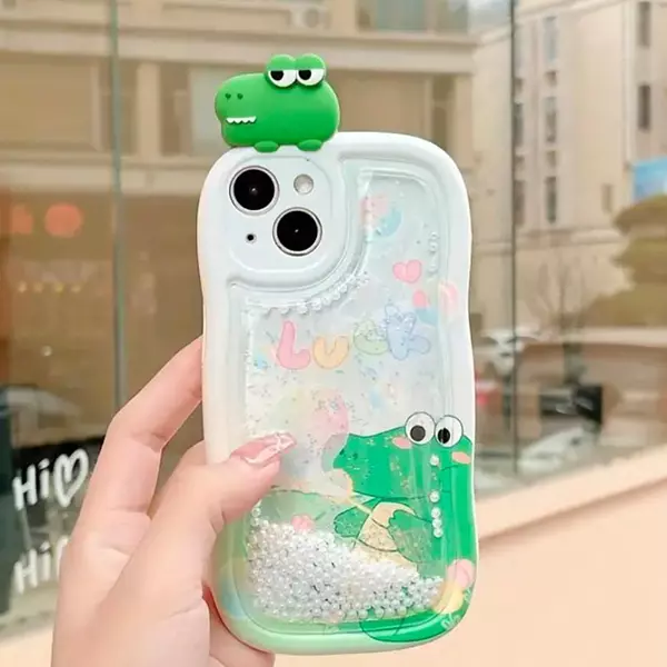 Case Diseño Animado Luck Glitter Iphone 15pro+