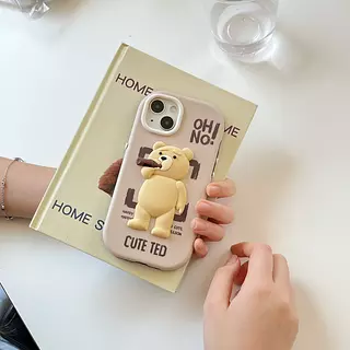 Case Diseño Animado Cute Ted Para Iphone 15