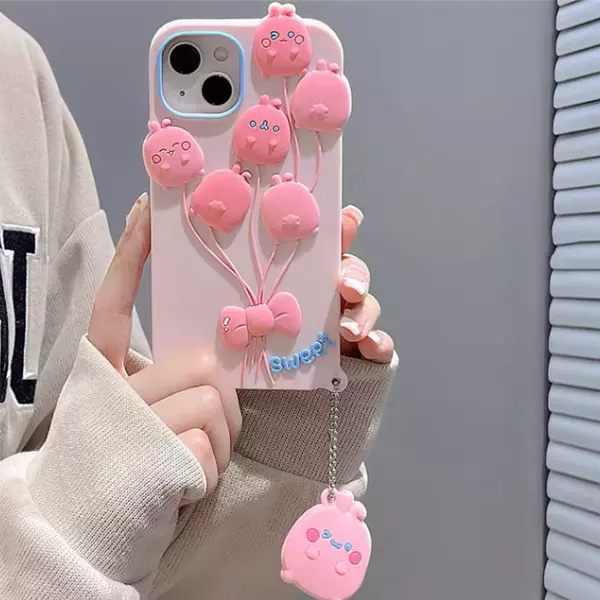 Case Diseño Globos Sweet 3d Animado Iphone 15 Pro+