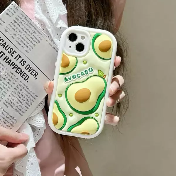 Case Diseño Avocado Protector Camaras Iphone 15 Pro