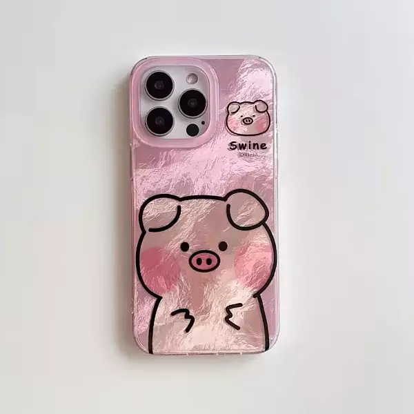 Case Diseño Cerdito Swine Animado Iphone 13 Pro+