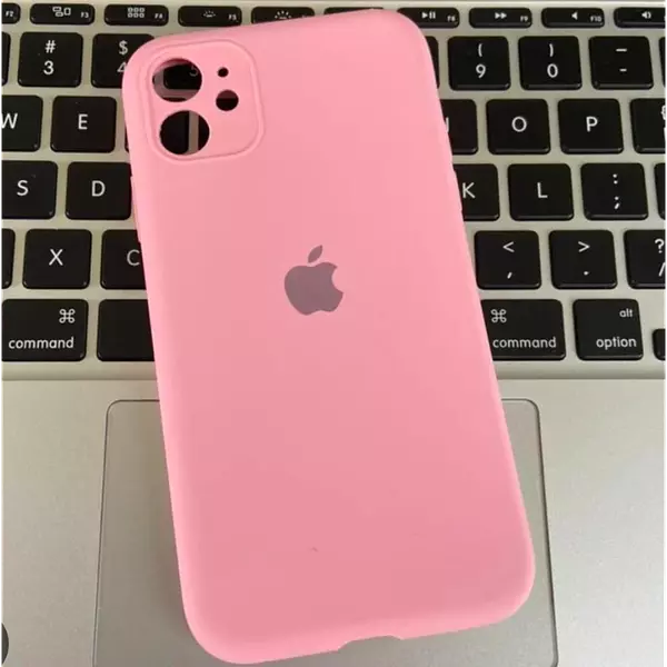 Silicon Case Rosado Iphone 13pro+