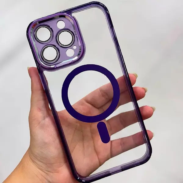 Case Magsafe Morado Protector Cámaras Iphone 11pro+