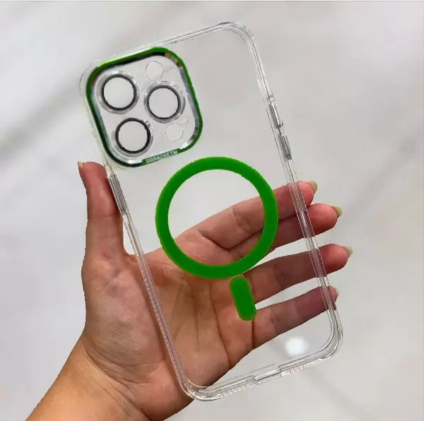 Case Magsafe Verde Protector Cámaras Iphone 11pro+