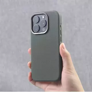 Case Diseño Cuero Magsafe Verde Iphone 15