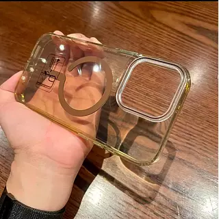 Case Magsafe Translucido Cafe Iphone16
