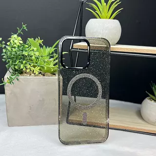 Case Magsafe Escarcha Negro Iphone 15