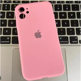 Silicon Case Rosado Protector Cámaras Iphone11pro