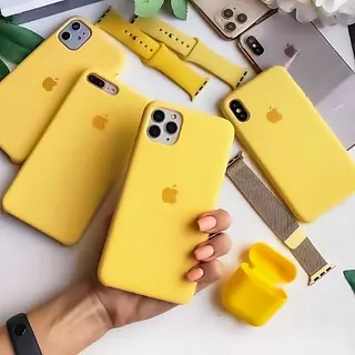 Silicon Case Amarillo Iphone 15pro