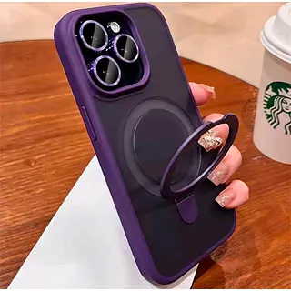 Case Magsafe Morado Mate Protector Cámaras Iphone 13pro+
