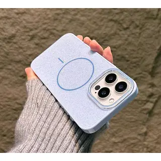 Case Magsafe Antishok Brillante Azul Iphone 16