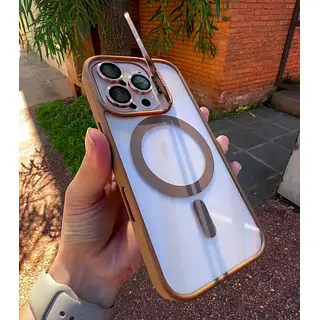 Case Magsafe Borde Cafe Protector Cámaras Iphone 14pro+