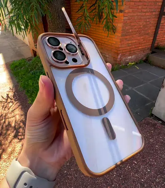 Case Magsafe Borde Cafe Protector Cámaras Iphone 14pro