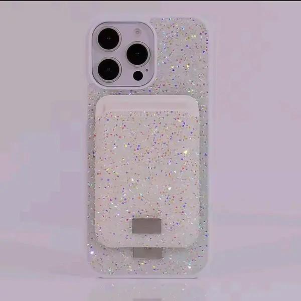 Case Diseño Swarovski Tarjetero Blanco Iphone 11
